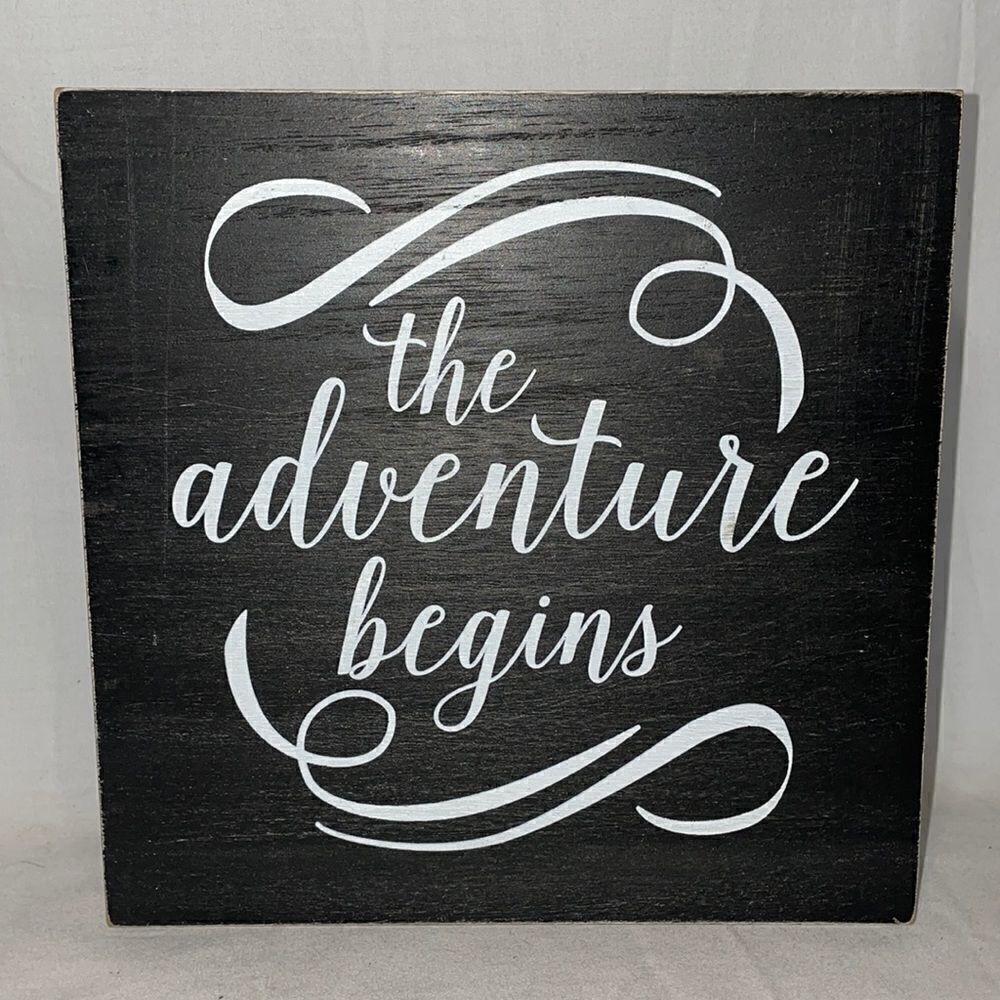 The Adventure Begins Wall Hanger